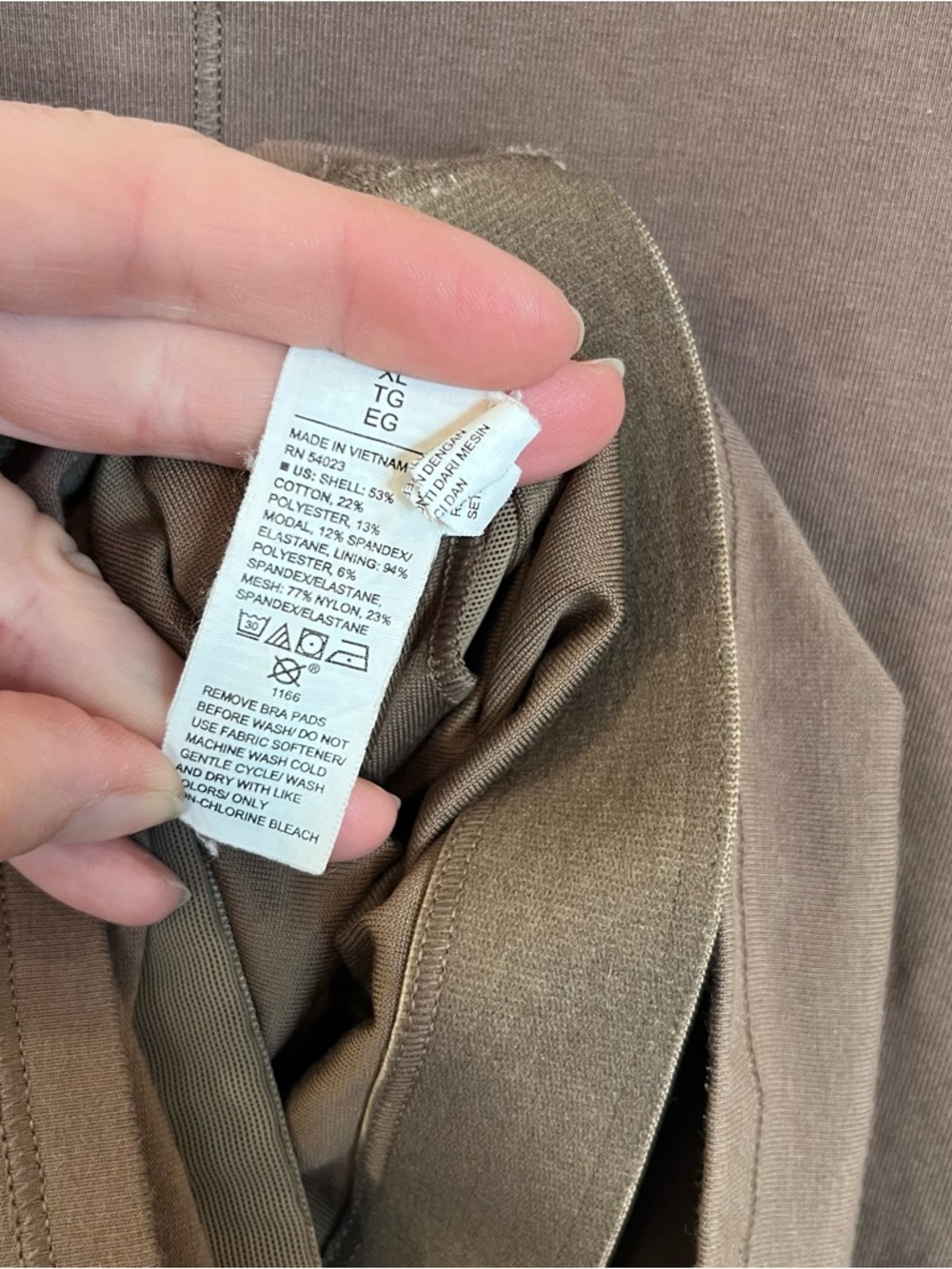 Old Navy Active Powerchill Cropped Tank Brown Womens Xl Go Dry - Picture 6 of 6